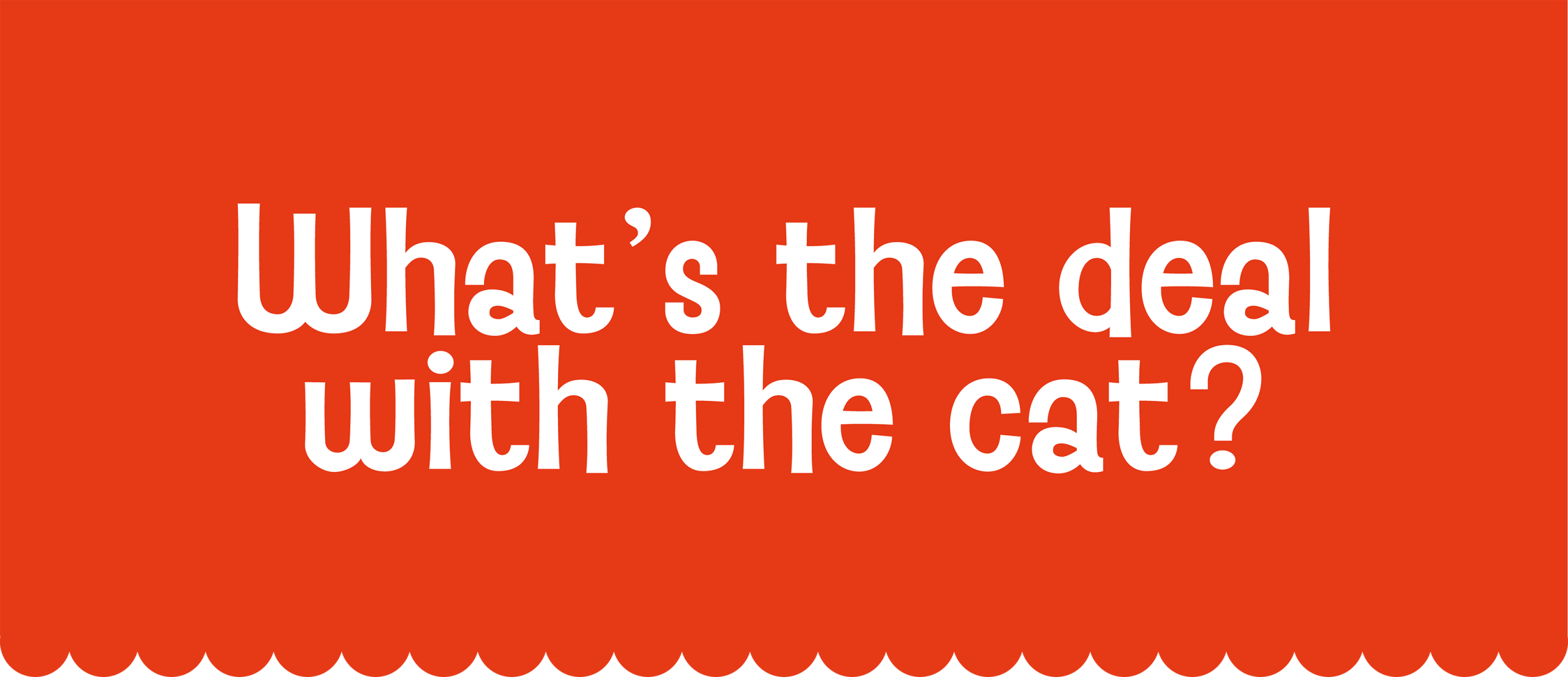 Marmalade Story Text says: What's the deal with the cat?